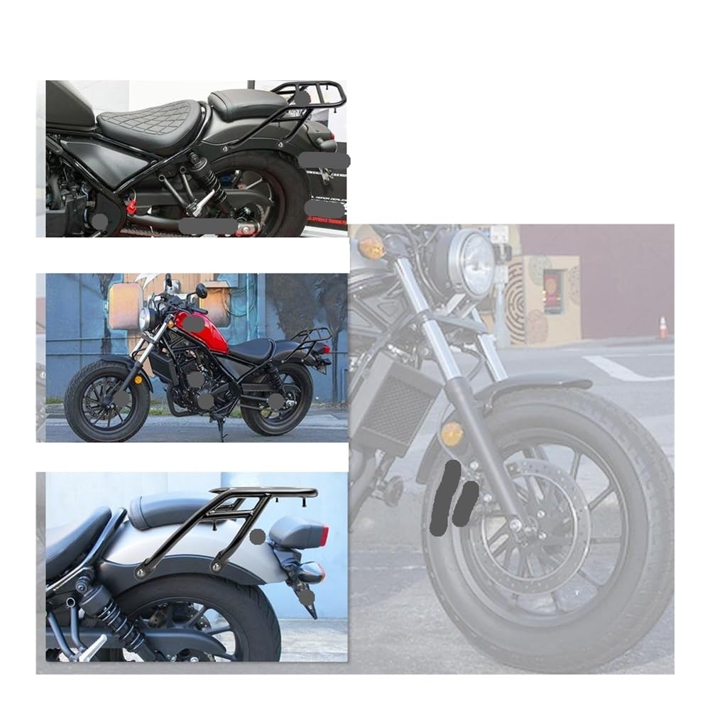 Akcesoria motocyklowe bagażnik na tylne siedzenie motocykla, z uchwytem, części do Rebel CMX500 300 2017-2022 2018 CMX 500 2019 CMX300 Tylny bagażnik