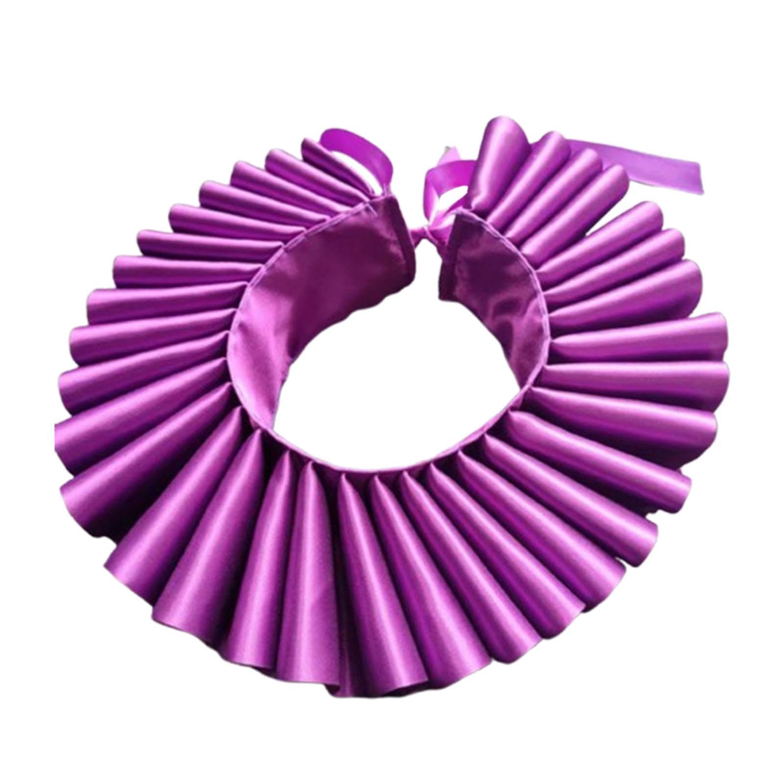™ Fake Collar Scarves Tulle Ruffle Collar for Props Party Costume Purple | Scarves & Wraps | Womens Accessories-image-37