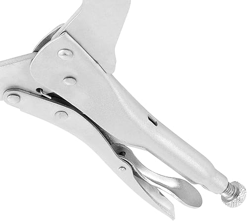 Miniatura 4 de NINGWAAN Paquete de 6 alicates de bloqueo con abrazadera C de 11 pulgadas, abrazadera C de bloqueo resistente, alicates C con almohadillas