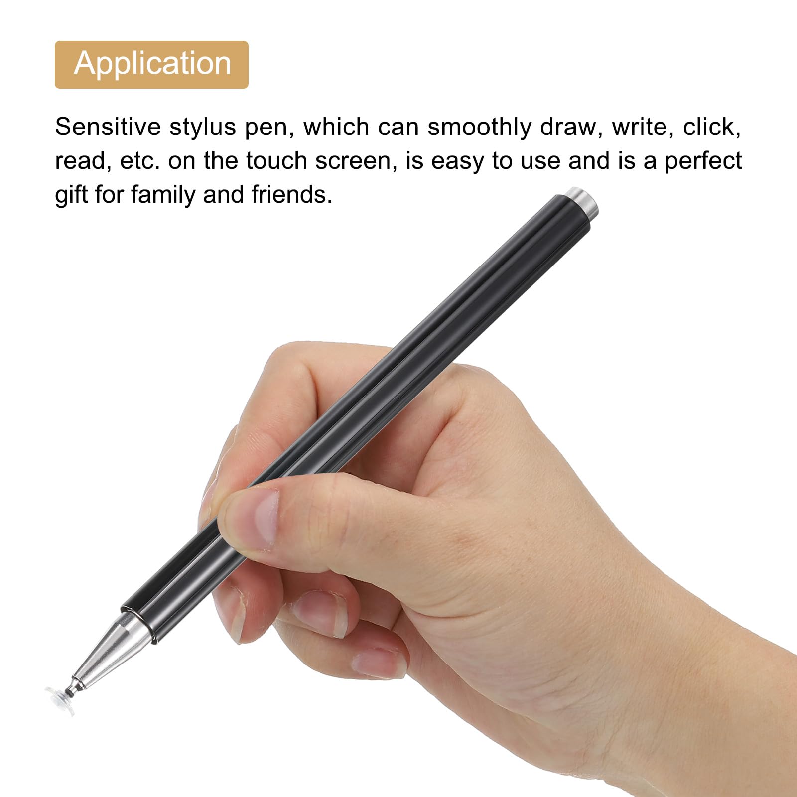 Stilo per Touch Screen, Penna Stilo Magnetica Universale Ad Alta Precisione, Stilo Capacitivo Attivo Ricaricabile Compatibile con iOS/Android/Tablet Phone (Nero