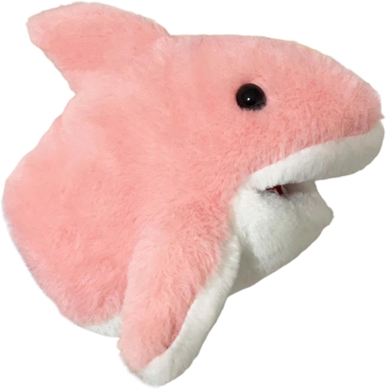 DuskHaven Shark Hand Puppet, Interactive Simulation Toy with Glove, Birthday Gift, Grey