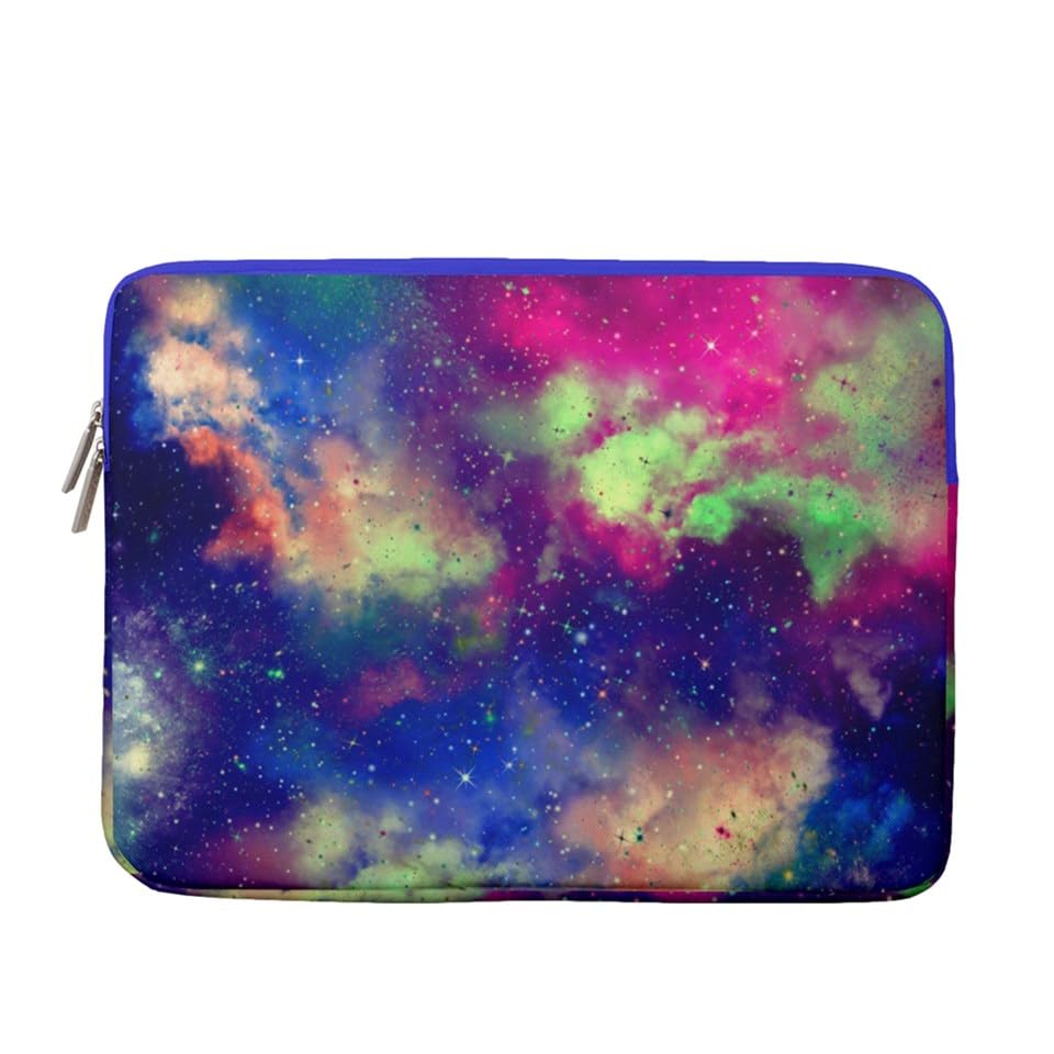Galaxy Space - Funda para laptop de 13 a 14 pulgadas, funda acolchada de terciopelo suave, funda para MacBook compatible con MacBook Air Pro de 13.3 pulgadas y 14 pulgadas, funda para computadora