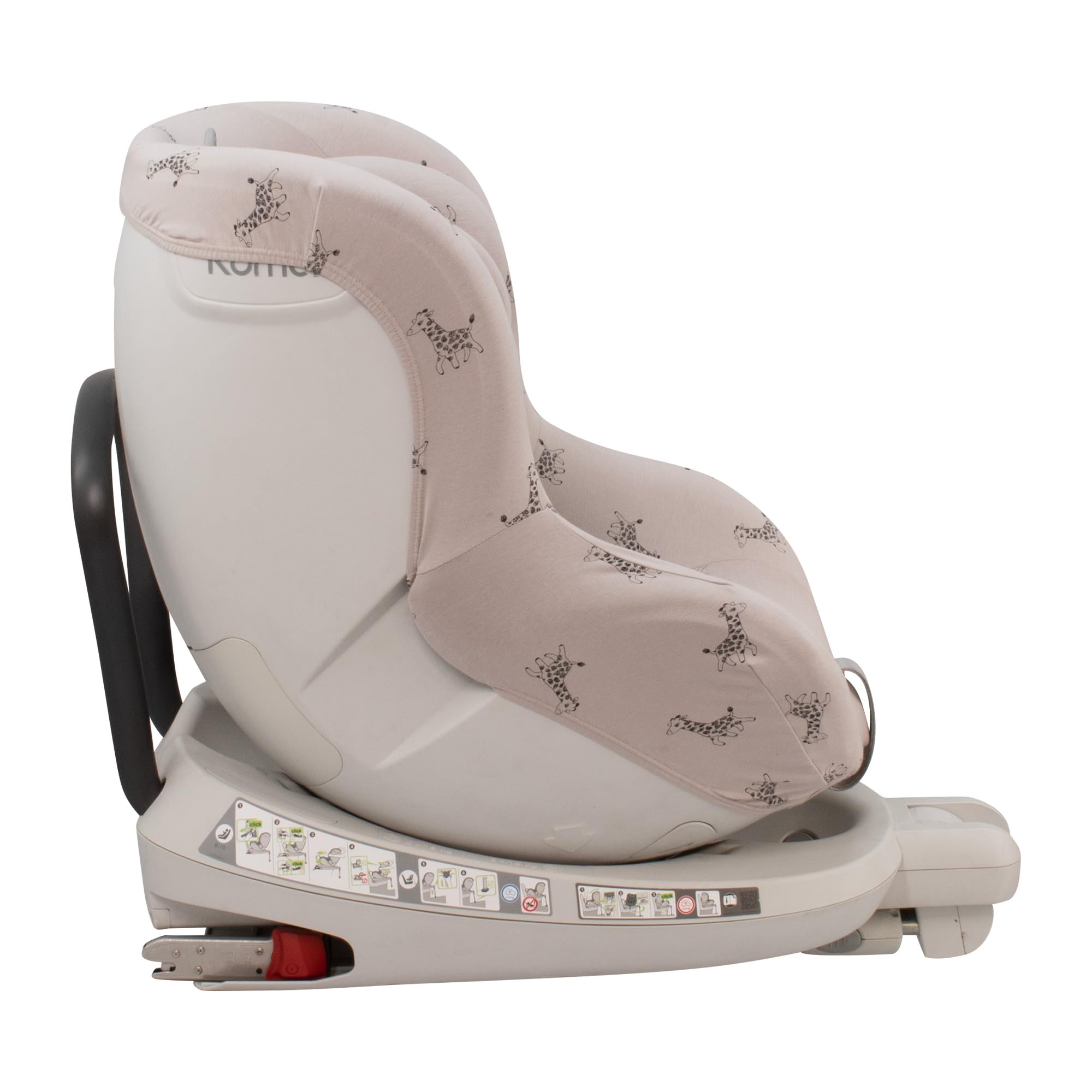 JYOKO Kids Funda Compatible con Romer Dualfix, Swingfix (Giraffe, DUALFIX-ISIZE -SWINGFIX ISIZE)