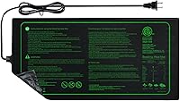 Ruyyi 20x10 Waterproof Seedling Heat Mat - ETL Certified Hydroponic Pad for Germination, Indoor Gardening & Seed Starting