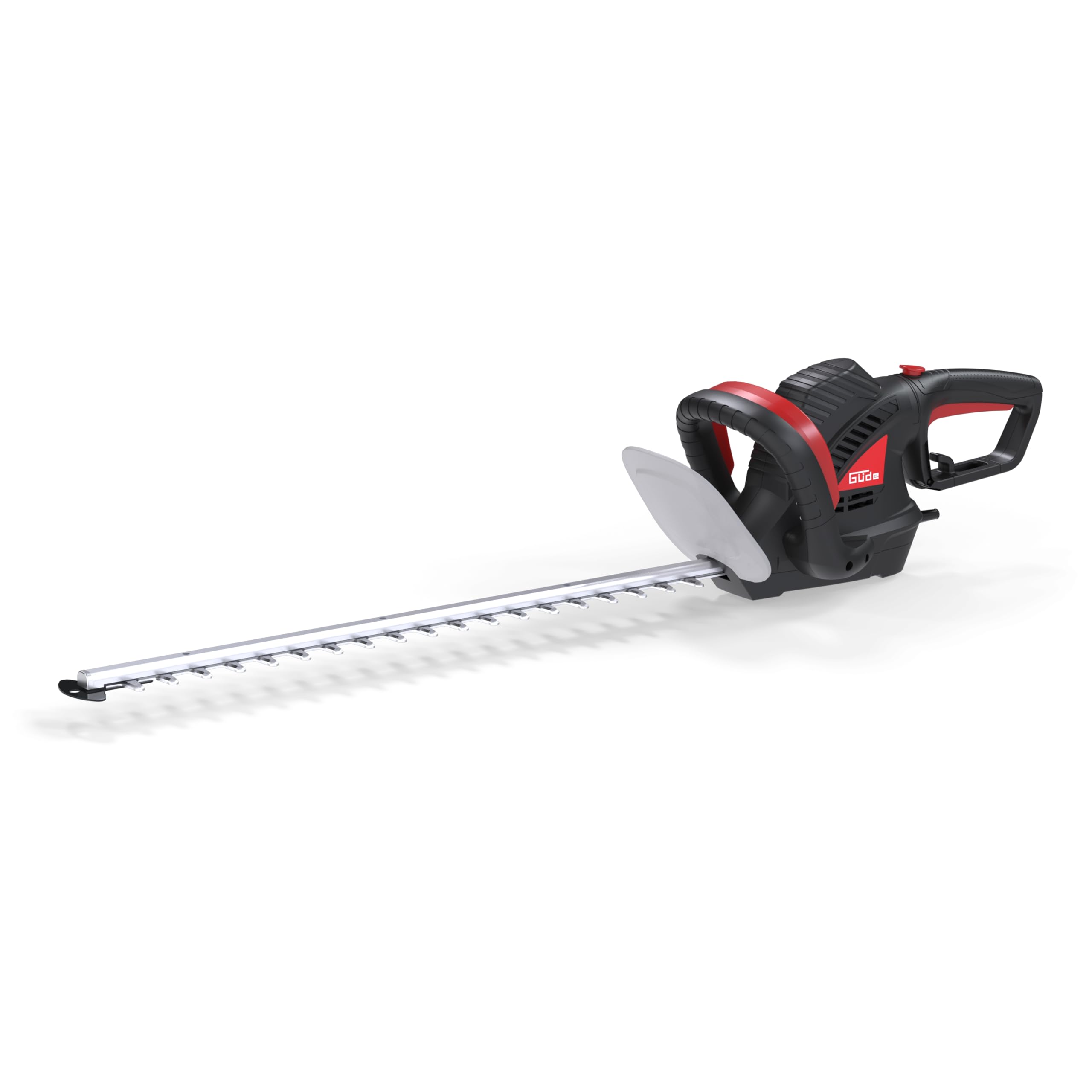 Güde GEH 660-750 - Cortasetos eléctrico (230 V, Potencia de Motor de 750 W, Longitud de Corte de 61 cm, Grosor de Corte de 2,4 cm, Mango Giratorio, Engranaje metálico, Parada mecánica de Cuchillo)