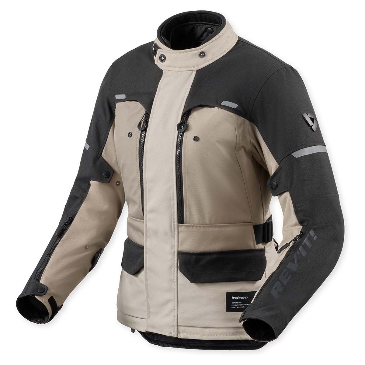 Revit Outback 5 H2O wodoodporna damska kurtka motocyklowa tekstylna, piaskowy/czarny, 38