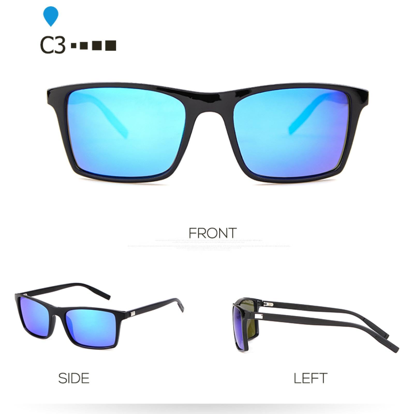 Vintage Square Polarized Okulary przeciwsłoneczne Mężczyźni Kobiety Moda Podróże Jazda Wędkarstwo Okulary przeciwsłoneczne Tr90 Okulary UV400