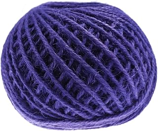 MAGICLULU 1 Roll Jute String Colored Twine Brown Tags Jute Twine Packing Jute Twine String Jute Twine String for Crafts Label Gift Burlap Household Paper Rope Tag Rope to Weave Purple Ribbon