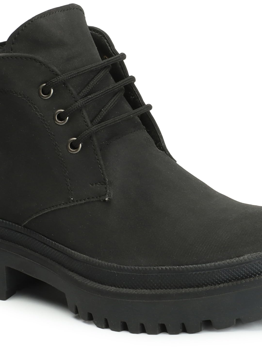 Elle Women's Black Ankle Boot-5 Kids UK (EL-AVI-W-BT24) 2
