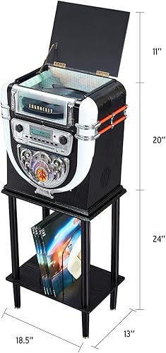 Miniatura 3 de Arkrocket Boston Jukebox - Sistema de entretenimiento con soporte Bluetooth reproductor de CD FM Radio SD USB