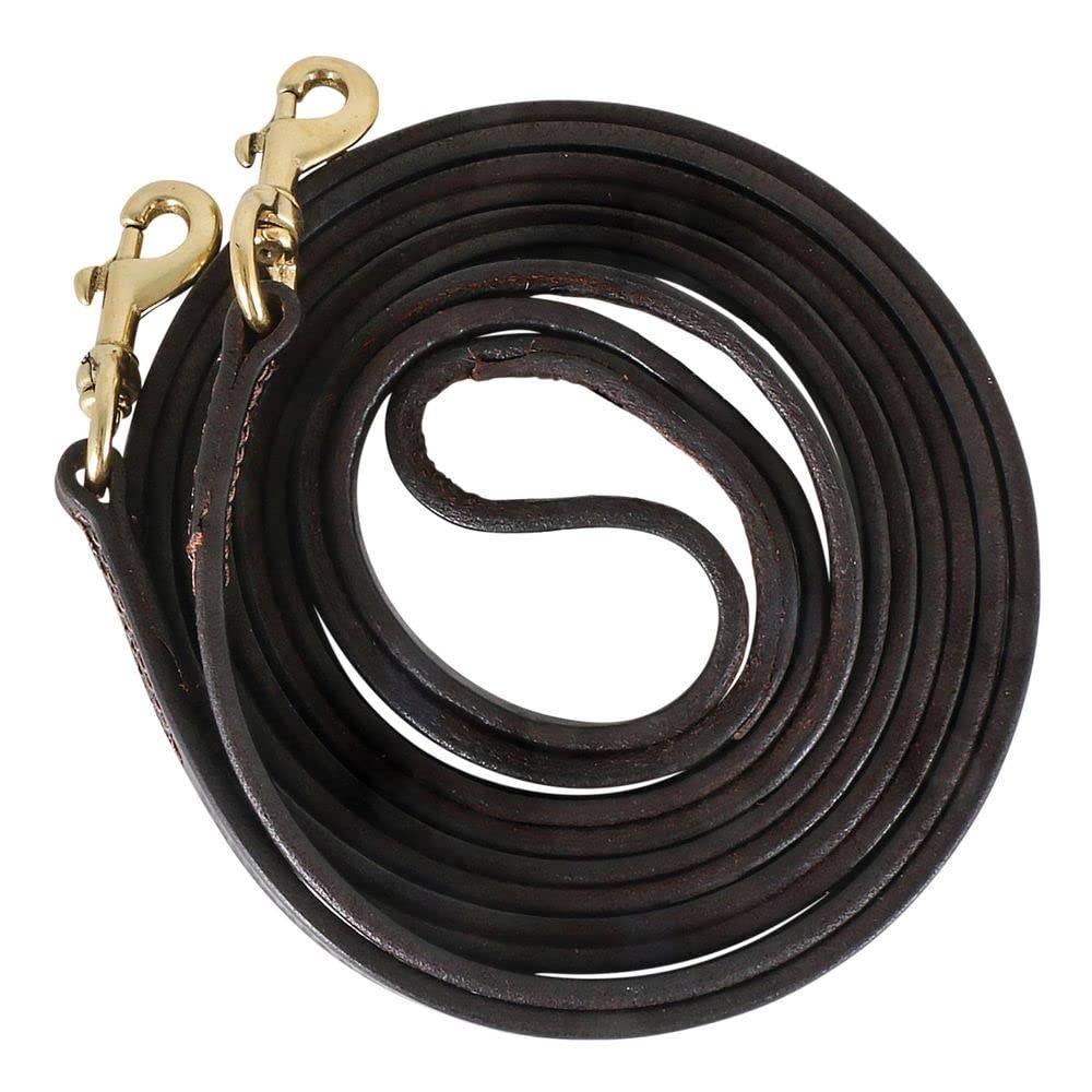 Victor Supreme One Piece Leather Draw Reins for Horses | Ideal for Refined Breeds and Long-Term Use | Boosts Horse Performance | Proven Durability