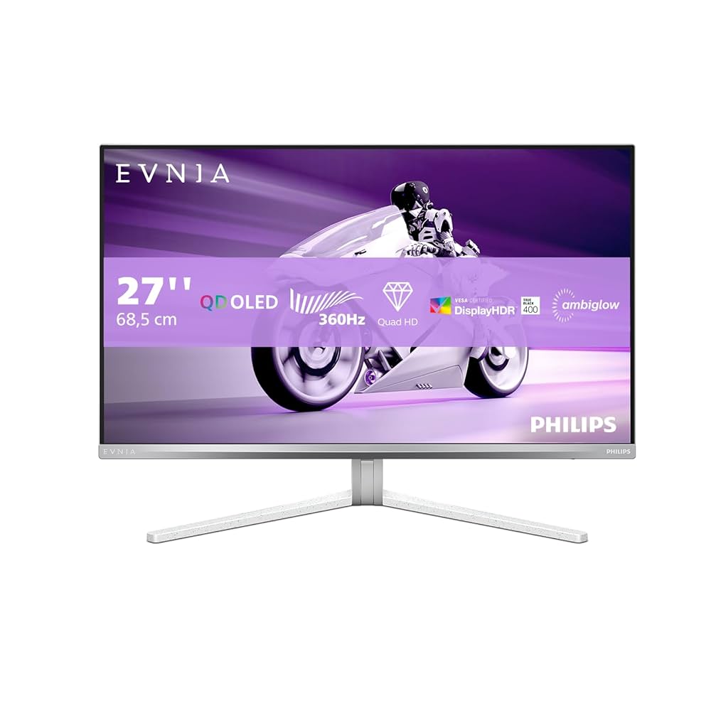 Philips Evnia 27M2N8500-27 Inch OLED QHD gaming monitor, 360