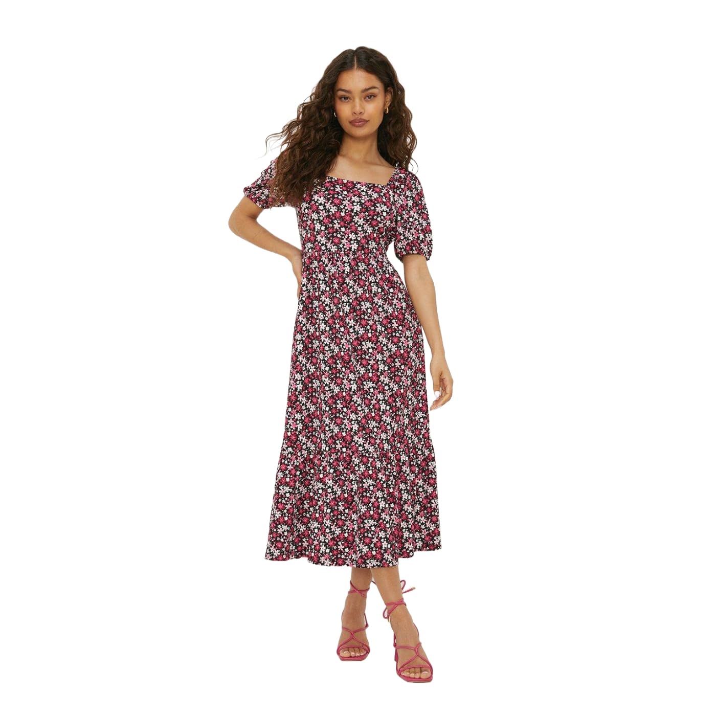 knee length dresses for ladies Dorothy Perkins Womens/Ladies Star Jacquard Midi Dress – Universal Textiles main image 1