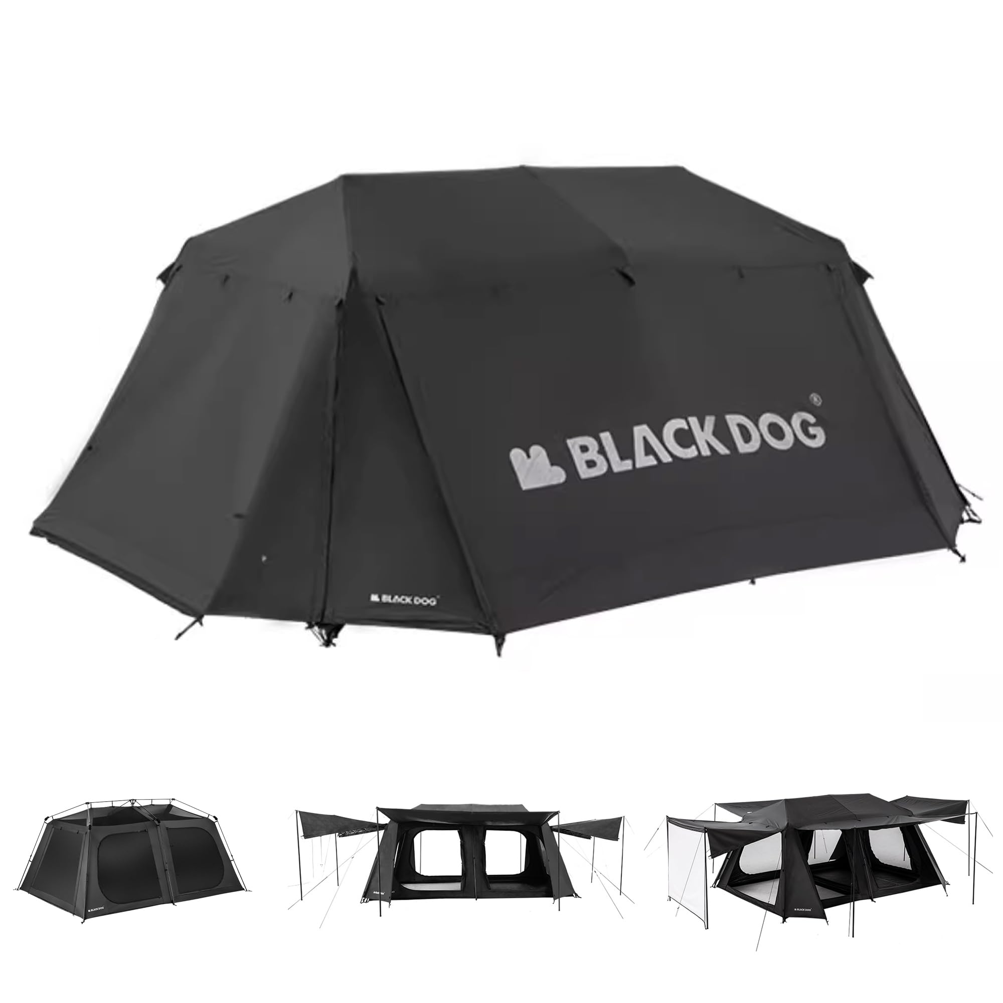 Amazon | Naturehike Blackdog ツールームテント 4前室 約33