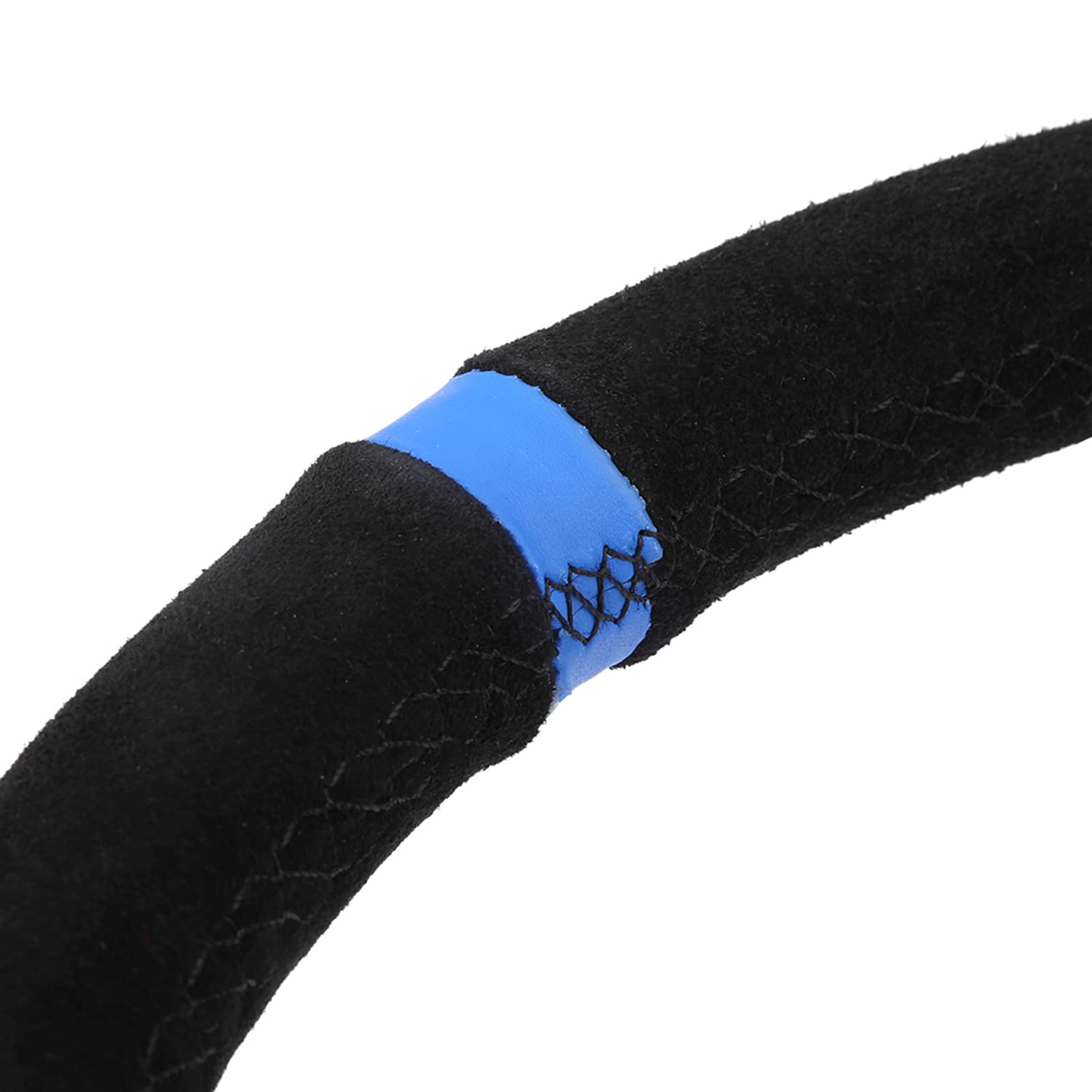 35 cm 14 pouces Volant de course pour voiture à 6 trous avec klaxon, jaune (Bleu)