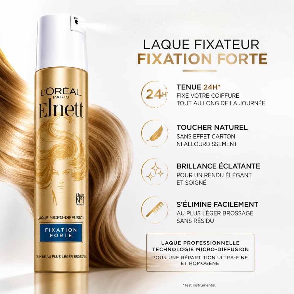 L'Oréal Paris Elnett lakier mocujący Forte - Micro Diffusion
