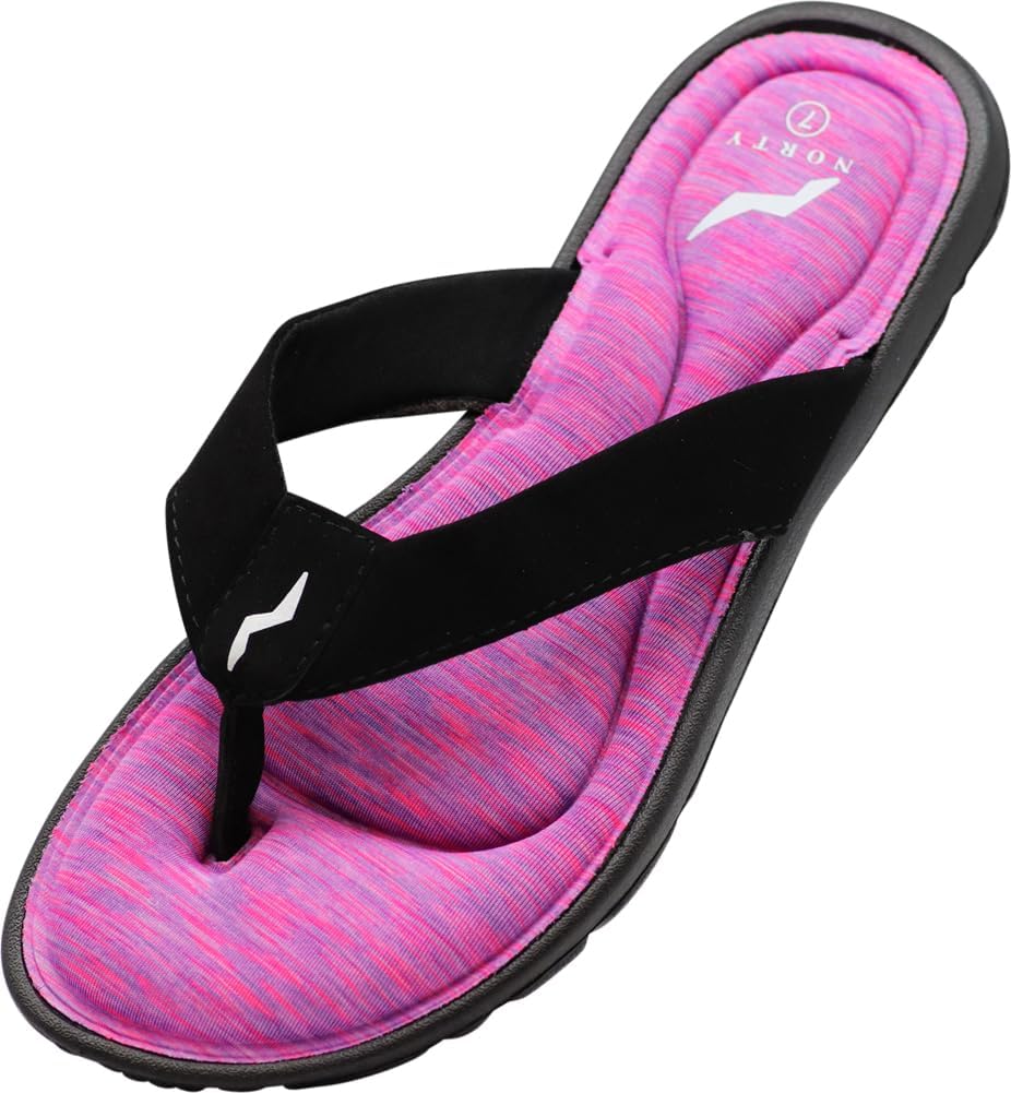NORTY – Womens Memory Foam Footbed Sandals – Beach, Pool, Shower – Runs 1 Size Small NORTY – Womens Memory Foam Footbed Sandals – Beach, Pool, Shower – Runs 1 Size Small