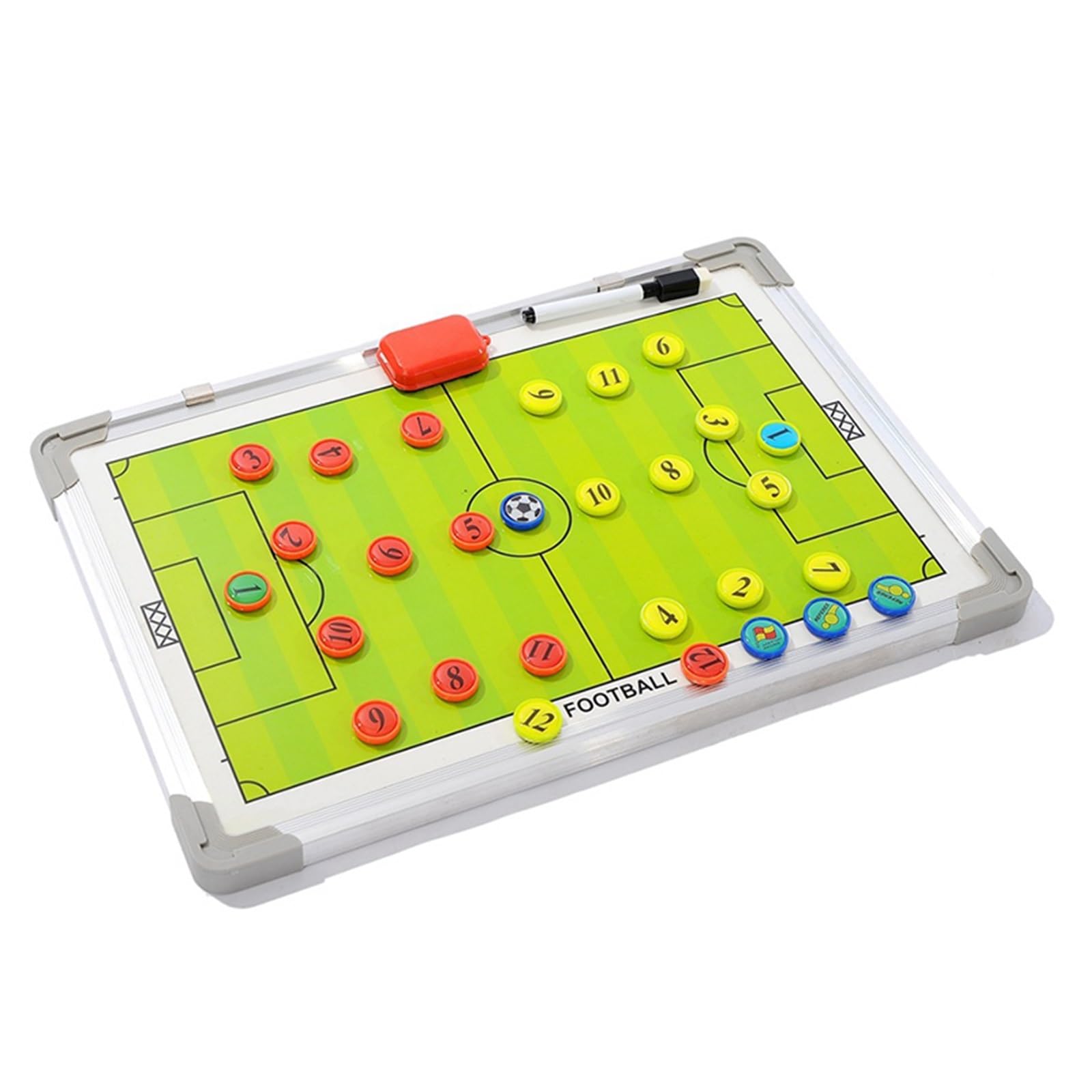 Calcio Strategia Trainer Board Lega Calcio Tattiche Magnetiche Piastra con Penna Cancellare A Secco Calcio Traning Equimpment Accessori