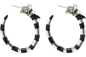 Betelgeuse Sandworm Gothic Halloween Snake Hoop Earrings for Women
