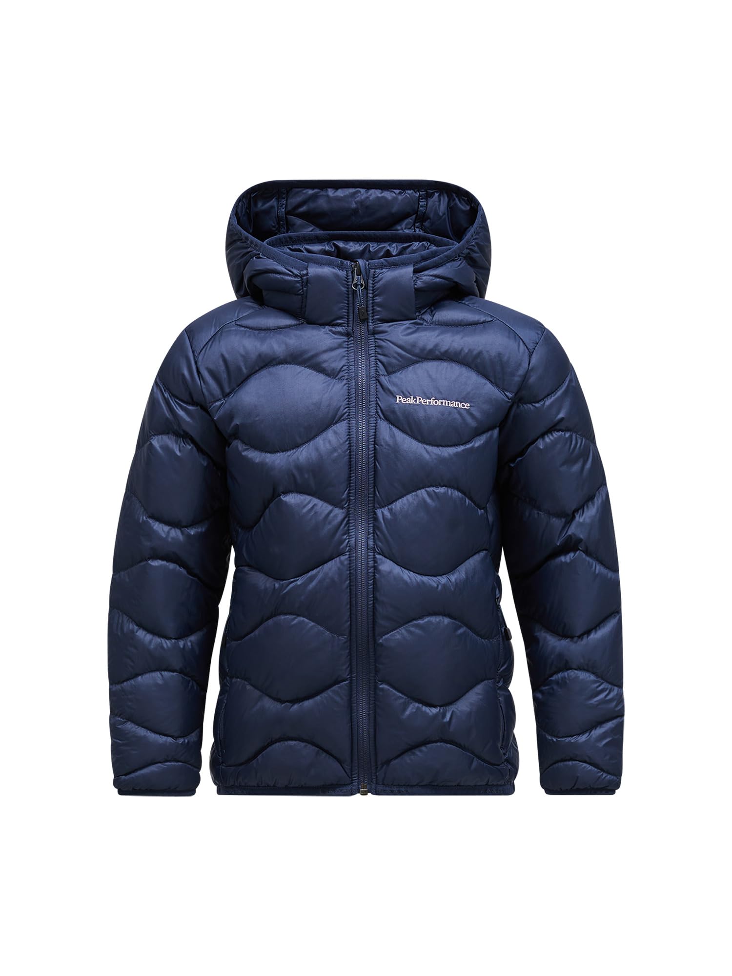 Peak Performance Kinder Helium Down Hoodie Jacke, blue shadow, 150