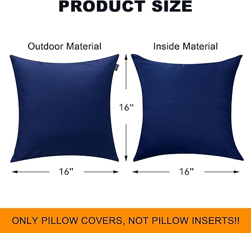 Vista 398 de Thmyo Paquete de 2 fundas de almohada cuadradas decorativas de algodón, fundas de almohada de sublimación en blanco, fundas de cojín blancas