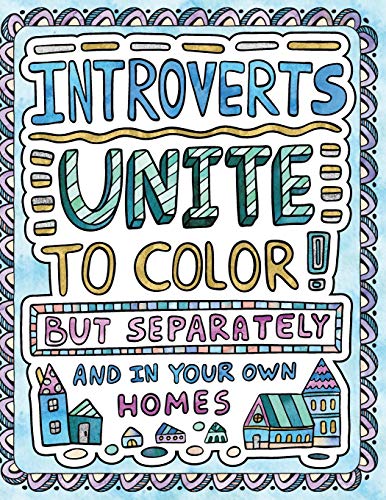 Calming Adult Coloring Book for Introverts