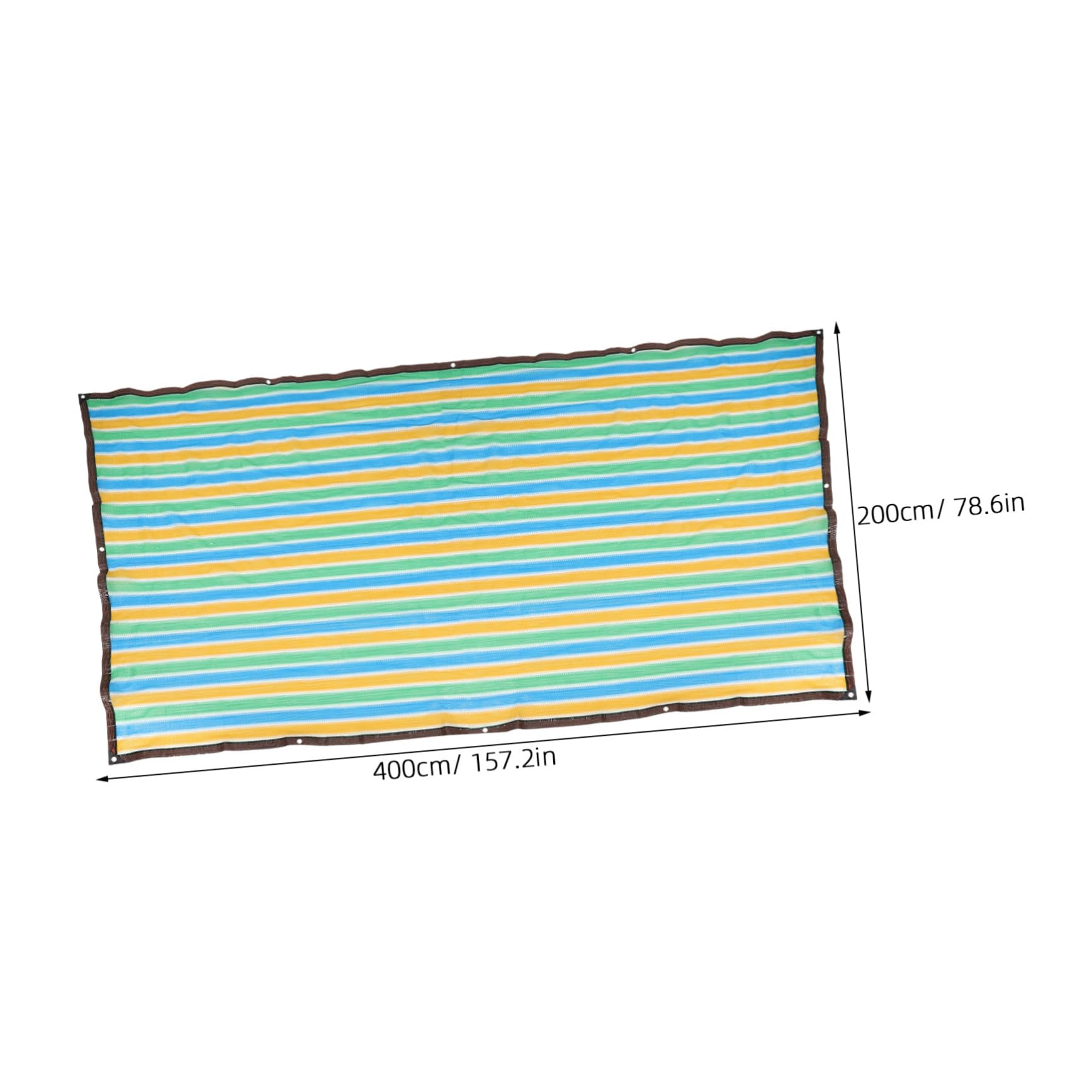 SUPVOX Telo Rete PE Ombreggiante Solare Rettangolare in e Protezione Resistente Facile Installazione Funzionale per Patio e Tetti Esterni