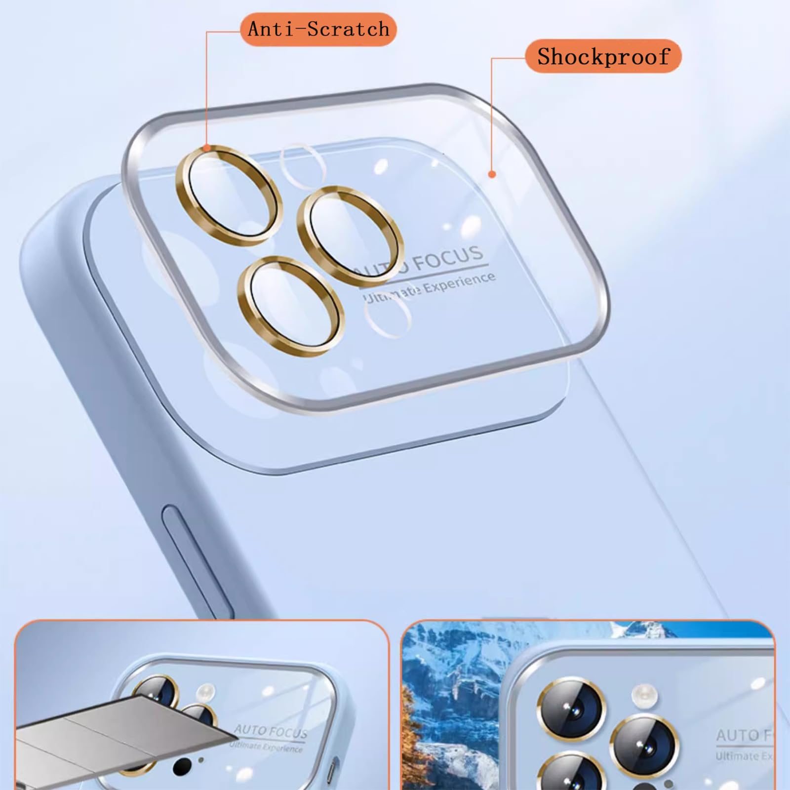 LXURY Ultra cienkie etui do iPhone'a 15 Pro Max/15 Pro/15 Plus/15, miękkie etui premium z okienkiem ochronnym aparatu, oryginalne etui z płynnego silikonu, białe, 38 cm