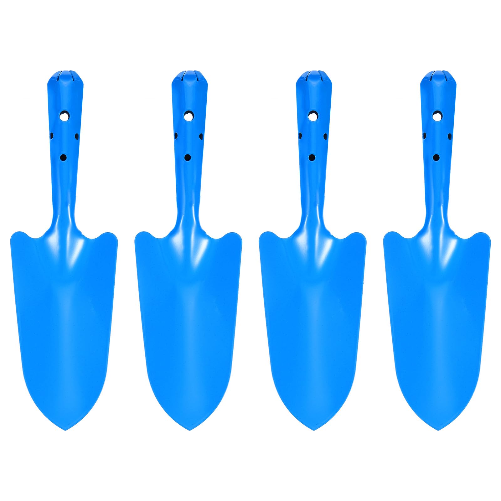 QUARKZMAN 4 Pezzi Mini Pala Mano Colorata Metallo 11" X 3" Set Pala Blu