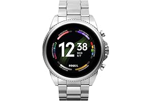 Fossil Men's Gen 6 44mm Stainless Steel Touchscreen Smart Watch