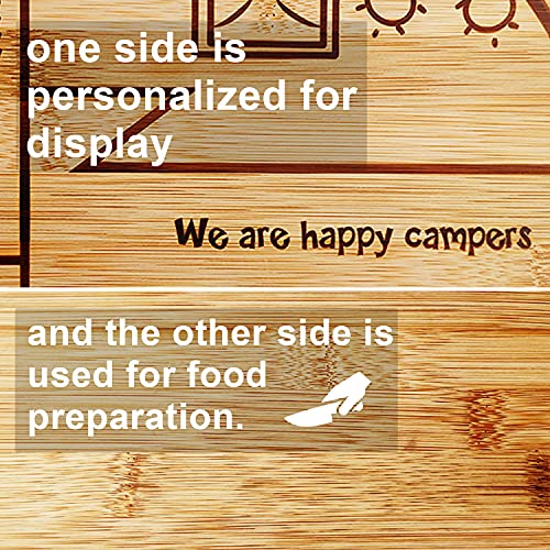 Tabla de Cortar de Bambú Happy Camper Rectangular miniatura 5