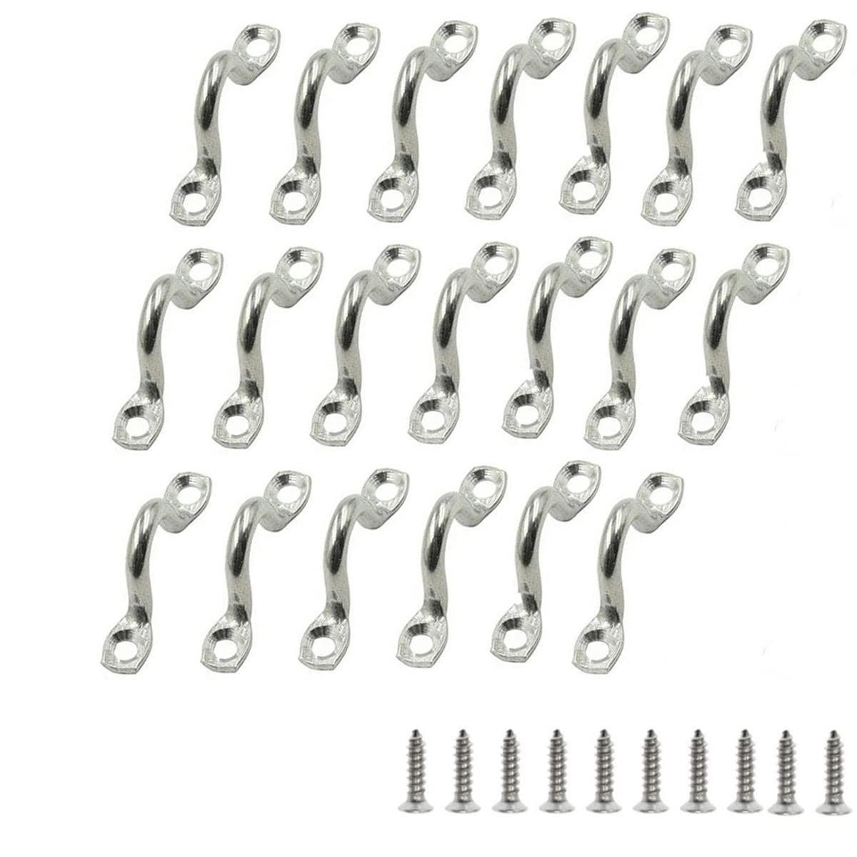 Lagogia M3 316 Stainless Steel Bimini Boat Top PAD Eye, Eye Strap, Tie Down, Tie Anchor Point, Kayak Deck Loop, Suitable for Kayak Canoe Rigging, Pack