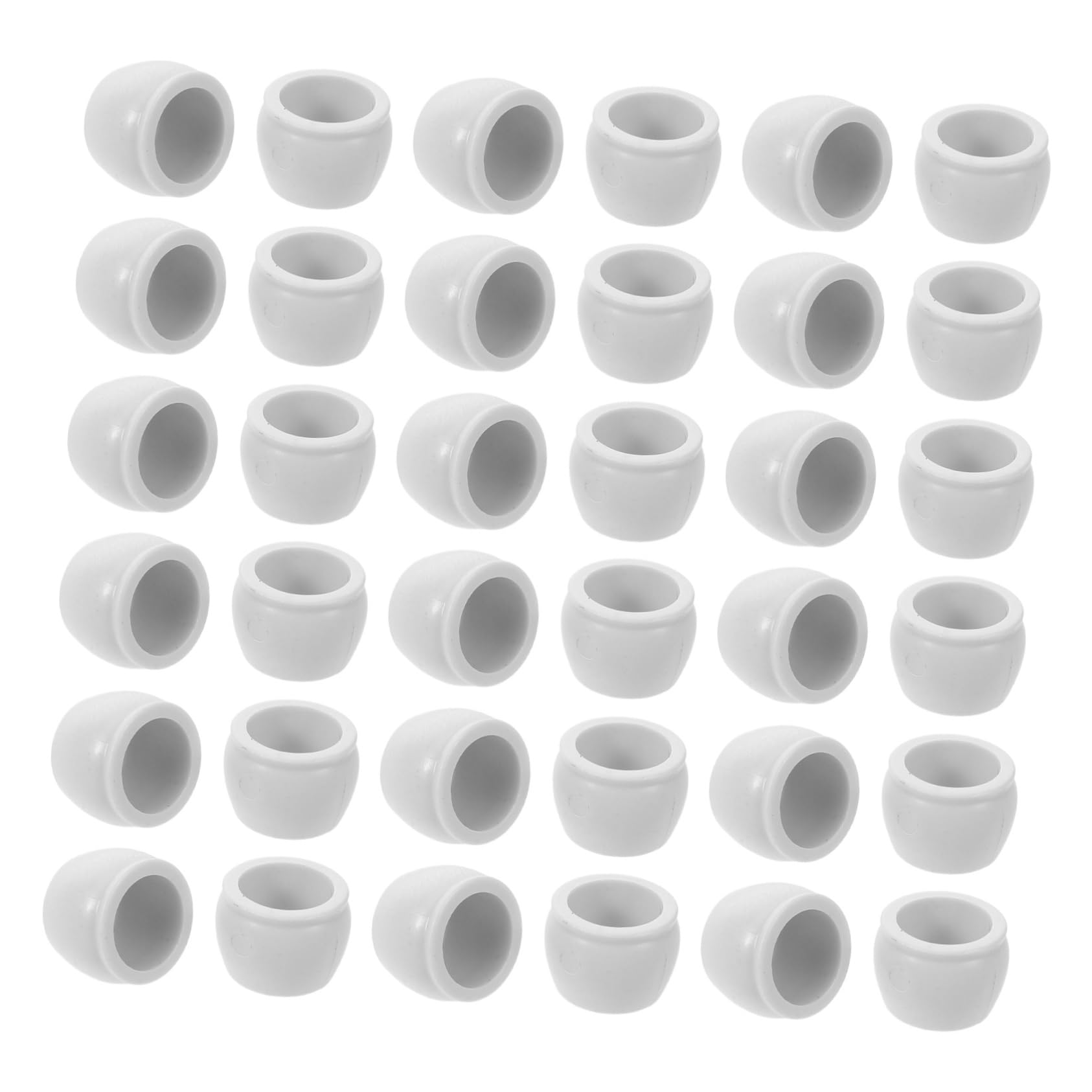 50pcs Mini Flower Pots Durable Plastic Dollhouse Miniatures for Indoor Outdoor Decoration Versatile DIY Crafts and Home Accessories for Scale Dollhouse Garden