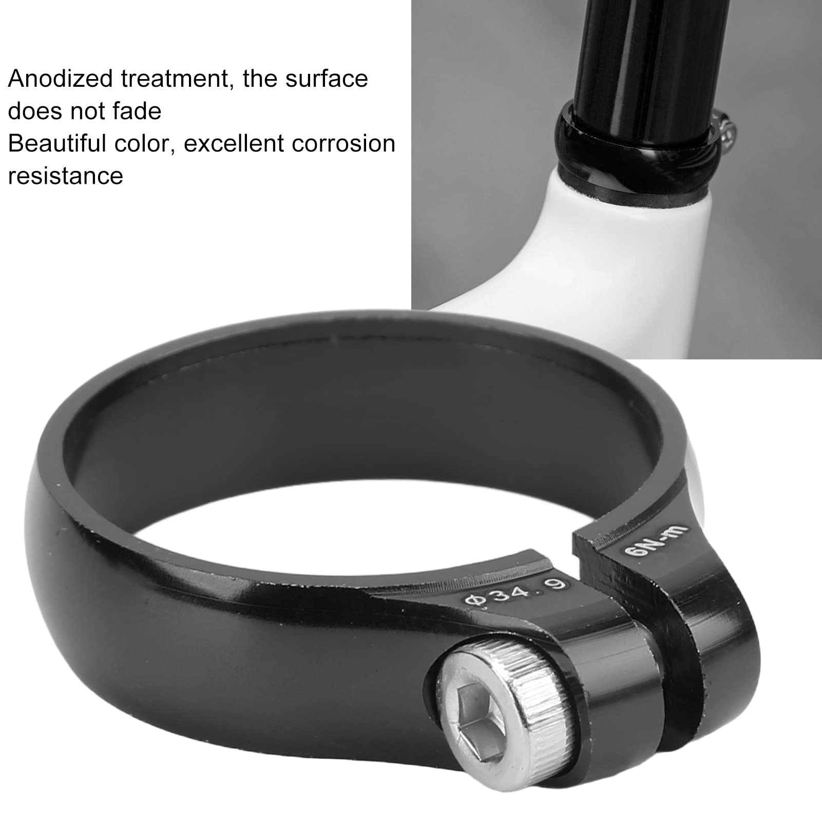 Amazon.co.jp: アルミニウム合金シートポストクランプ、34.9mmシート