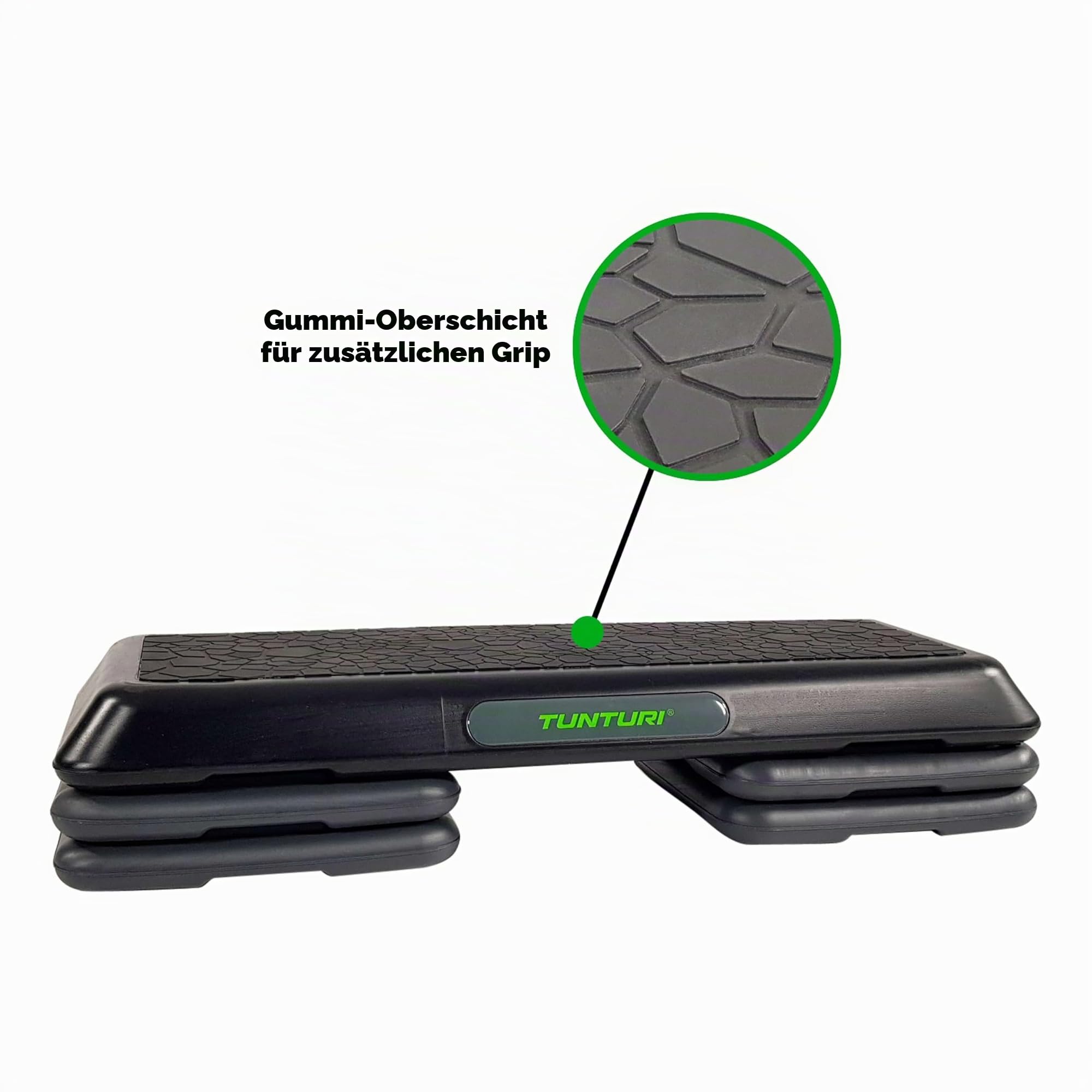 Tunturi Verstellbarer Aerobic Stepper, Step Bank, XXL, 3 Stufen, rutschfest
