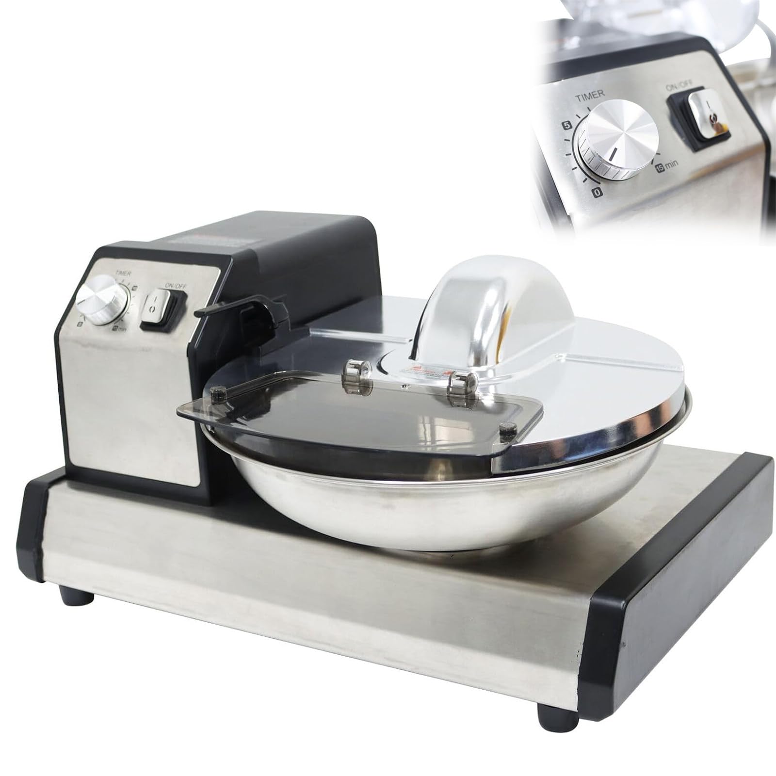 Picadora de Alimentos Eléctrica, Procesador Automático, Tritura Carne Veg