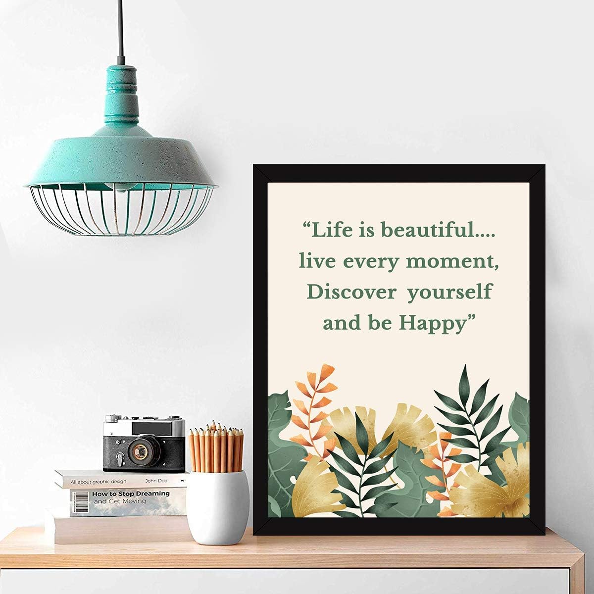 Motivational Floral Quotes Frames - Office & Home Decor -2 Motivational Floral Quotes Frames - Office & Home Decor -2