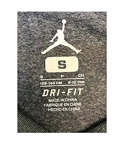 Nike Air Jordan Boys Jumpman Dri-Fit T-Shirt (Medium, Carbon Heather)4
