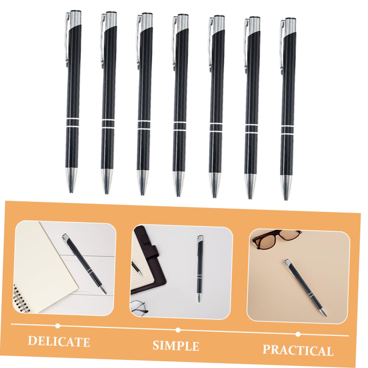 48pezzi Penne Sfera Metallo Per Ufficio e Scuola Design Elegante e Resistente Scrittura Per Insegnanti e Studenti Forniture Ufficio Per Adulti e Donne