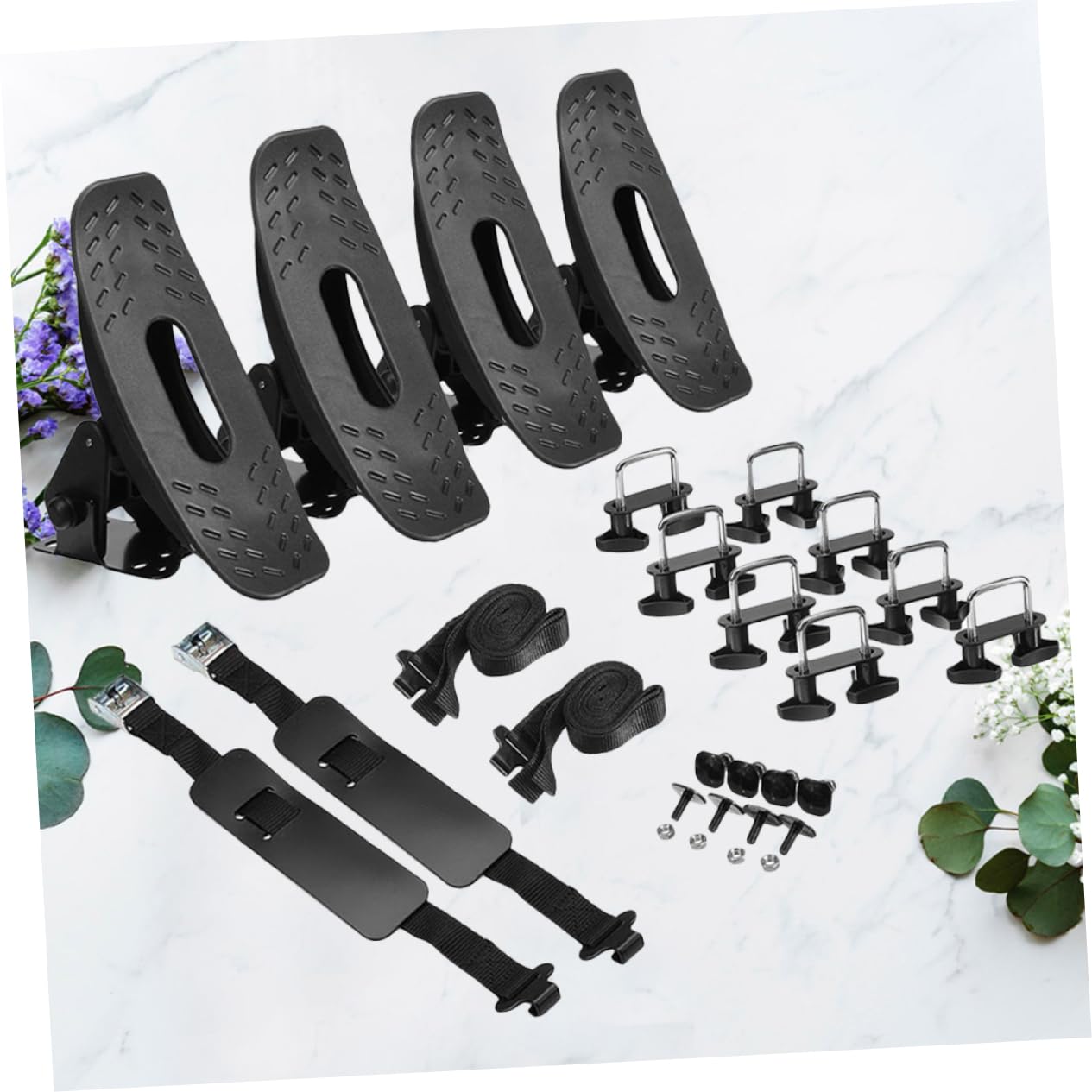 BESPORTBLE Support de Pagaie Couleur Aléatoire pour Kayak et Canoë en Fer Noir Cadre Fixe Sécurisé, Accessoire Pratique pour Transport Automobile