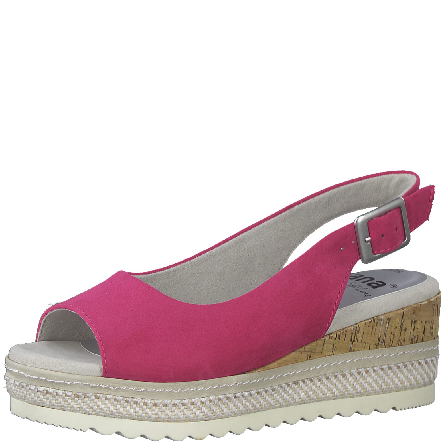 Jana Softline Women's 8-8-29660-20 Wedge Pumps, Fuxia, 39 EU, Fuchsia, 7 UK