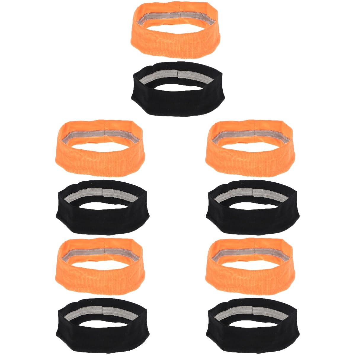 INOOMP 10stücke Sport-stirnbänder Für Frauen Und Männer Elastisches Schweißband Für Joggen Yoga Und Fitness Schnell Trocknendes Feuchtigkeitsableitendes Haarband