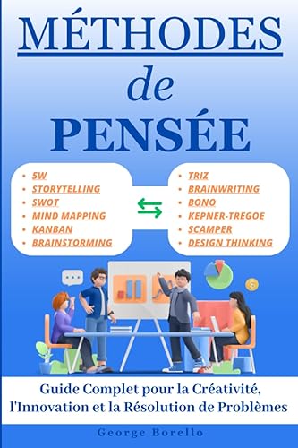 Méthodes de Pensée: Guide Complet pour la Créativité, l'Innovation et la Résolution de Problèmes, SCAMPER, TRIZ, Kanban, Kepner-Tregoe, SWOT