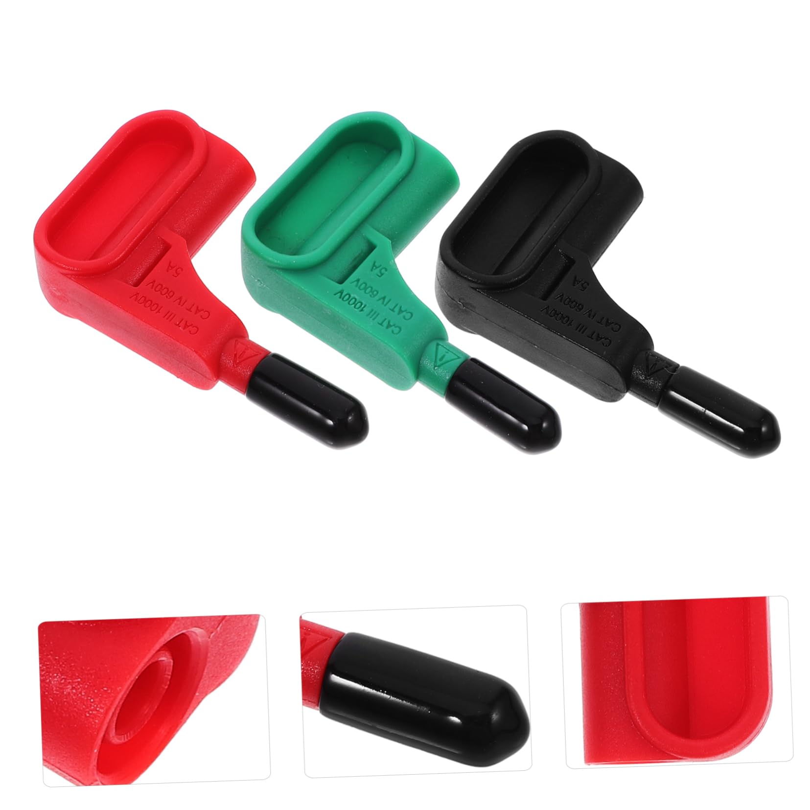 Gadpiparty Lot de 15 sondes de test magnétiques avec fiche banane, sans soudure, pointes de test pratiques pour multimètre, convient pour l'électronique et les applications automobiles