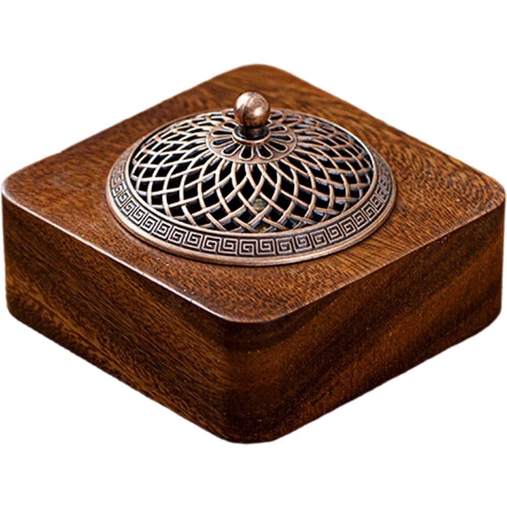 Boîtes de rangement vides en bois pour cérémonie du thé et encens