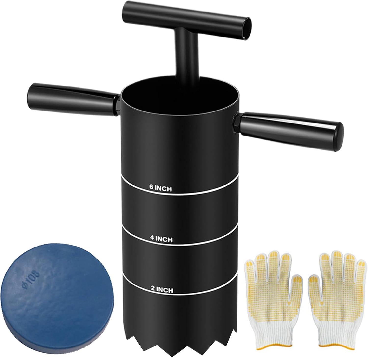 Golf Hole Cutter Tool – Detachable Handle Punch, 2/4/ 6Inch Outdoor Holes, Digger Driving Range Course Backyard | Outdoor Driving Range Course Backyard Garden Lawn Grass Putting Green