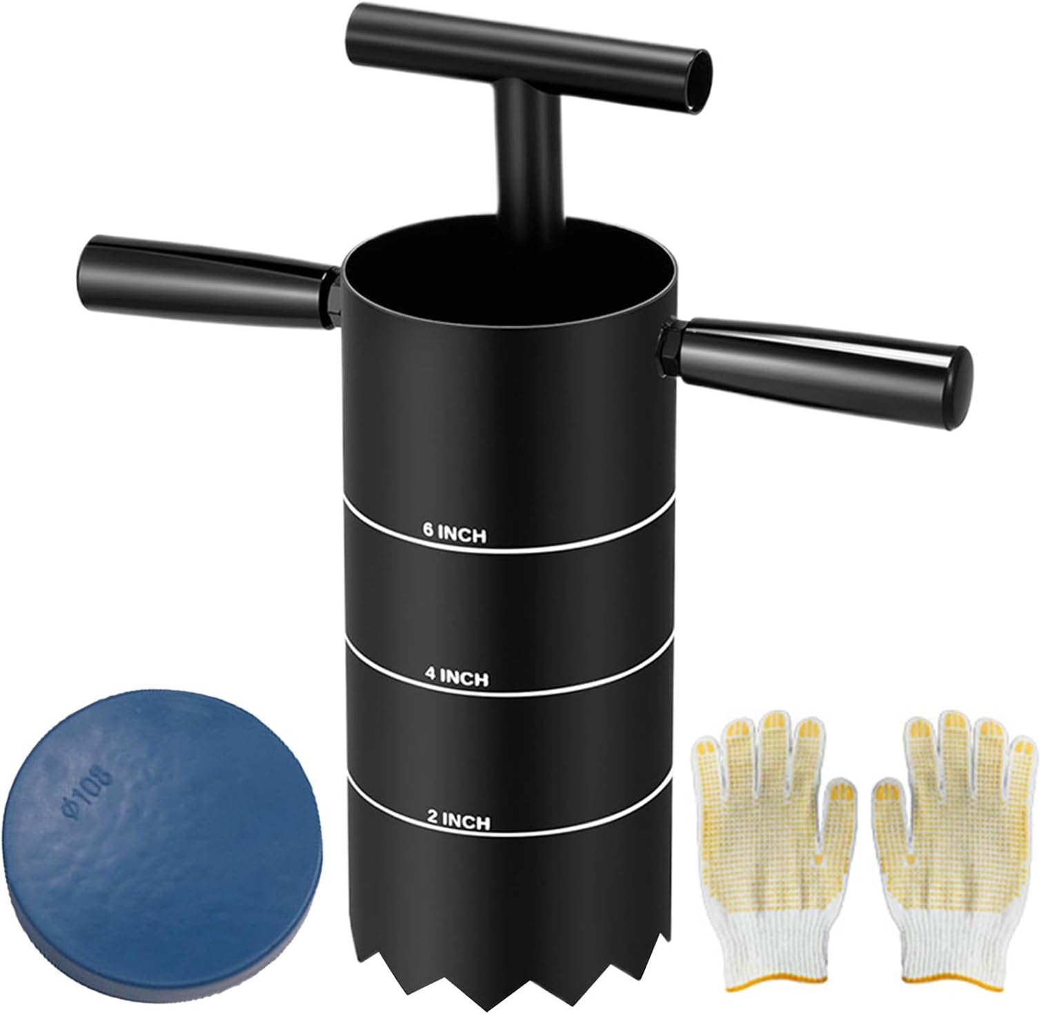 Golf Hole Cutter Tool – Detachable Handle Punch, 2/4/ 6Inch Outdoor Holes, Digger Driving Range Course Backyard | Outdoor Driving Range Course Backyard Garden Lawn Grass Putting Green