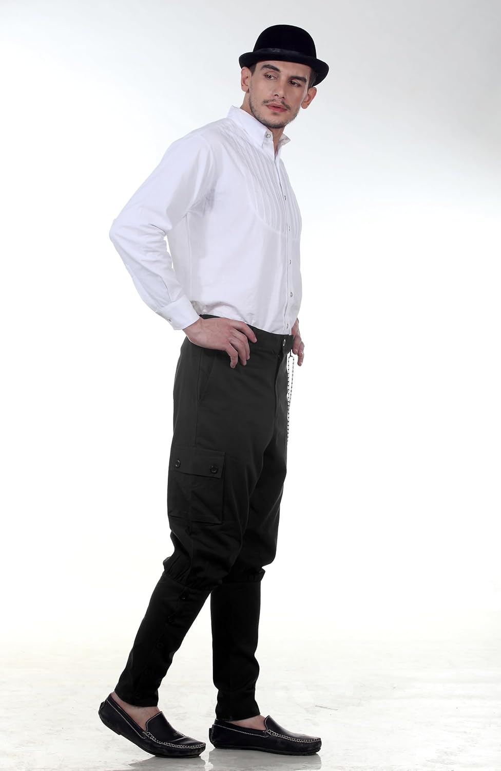 ThePirateDressing Steampunk Victorian Cosplay Costume Mens Airship Pants Trousers - Image 7