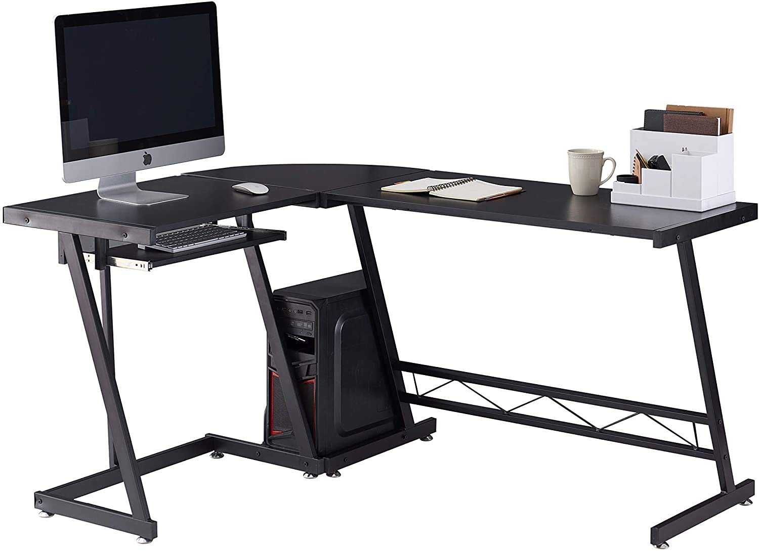 Buy Homemark Computer Desk L Shaped Coner Gaming Desks 58" Reversible