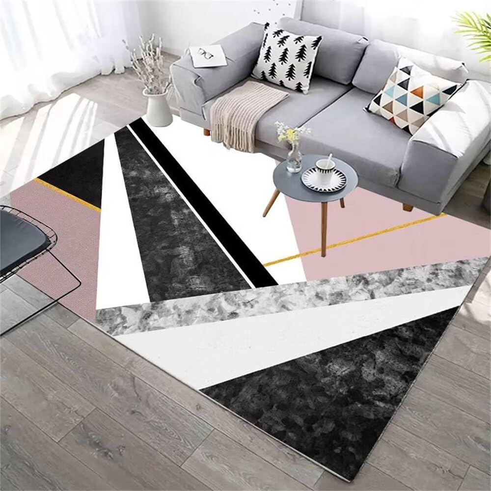 Tapis de terrasse extérieur moderne rose gris pour des moments de détente en famille